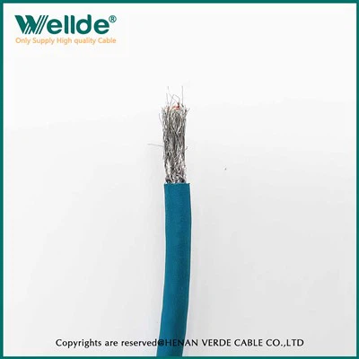 Večžilni signalni krmilni kabel, zaščiten s tkano aluminijasto folijo, mat PUR