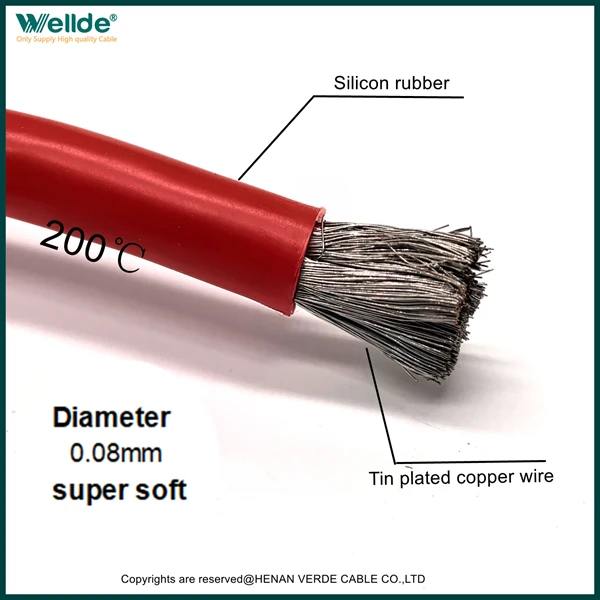 35 mm kabel iz silikonske gume 200 stopinj