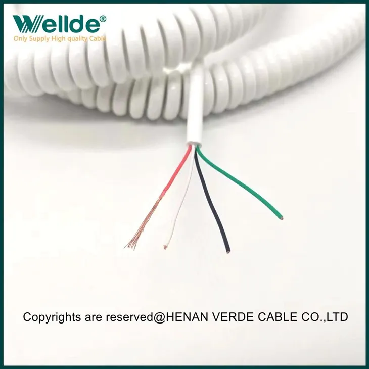 4 Core Coiled Spiral Cable