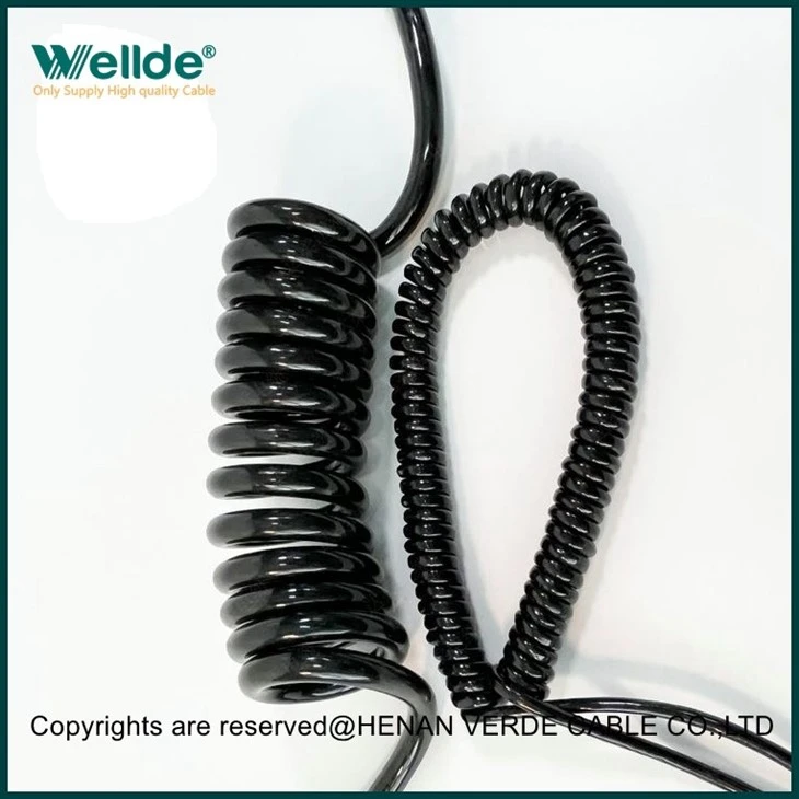PVC Jacket Coiled Spiral Cable